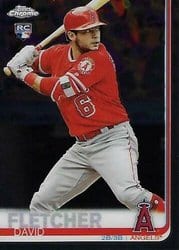 2019 Topps Chrome Base Set David Fletcher #181 card