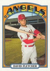 2021 Topps Heritage Base Set David Fletcher #427 card
