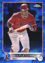 2022 Topps Chrome Sapphire Edition Base Set David Fletcher #447 card