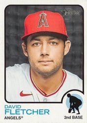 2022 Topps Heritage Base Set David Fletcher #247 card
