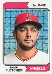 2023 Topps Heritage Base Set David Fletcher #98 card