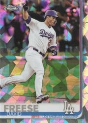 2019 Topps Chrome Sapphire Edition Base Set David Freese #665 card