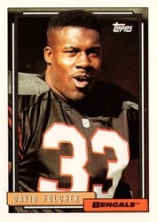 1992 Topps Base Set David Fulcher #348 card