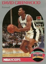 1990-91 Hoops Base Set David Greenwood #433 card