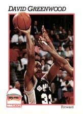 1991-92 Hoops Base Set David Greenwood #192 card