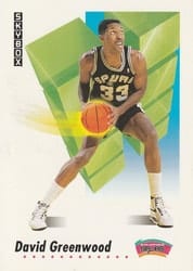 1991-92 SkyBox Base Set David Greenwood #258 card