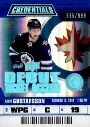 2019-20 Upper Deck Credentials Base Set David Gustafsson #74 card