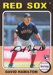 2024 Topps Heritage Mini Base Set David Hamilton #406 card