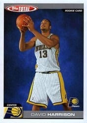 2004-05 Topps Total Base Set David Harrison #323 card