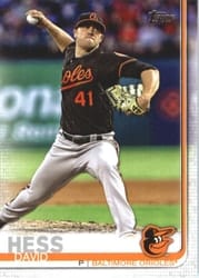 2019 Topps Base Set David Hess #552 card