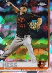 2019 Topps Chrome Sapphire Edition Base Set David Hess #552 card