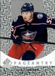 2022-23 SP Authentic Pageantry David Jiricek #P-85 card
