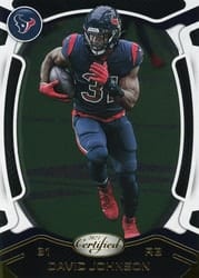 2021 Panini Certified Base Set David Johnson #28 card