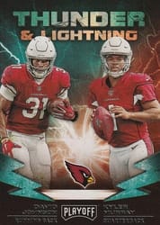 2019 Panini Playoff Thunder & Lightning David Johnson / Kyler Murray #12 card