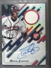 2025 Topps Pristine Pristine Pieces Autograph Relics David Justice #PPAR-DJ card