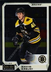 2018-19 O-Pee-Chee Platinum Base Set David Krejci #129 card