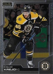 2020-21 O-Pee-Chee Platinum Base Set David Krejci #77 card
