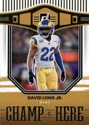 2022 Donruss Champ is Here David Long Jr. #CIH-20 card