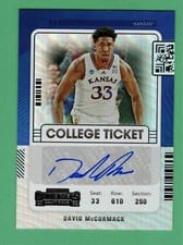 2022 Panini Chronicles Draft Picks Contenders College Ticket Autograph David McCormack #CT-DMC card