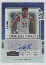 2022 Panini Chronicles Draft Picks Contenders College Ticket Autograph David McCormack #CT-DMC card