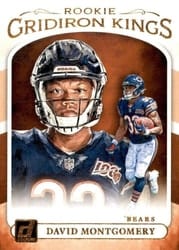 2019 Donruss Rookie Gridiron Kings David Montgomery #RGK-9 card