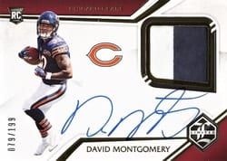 2019 Panini Limited Base Set David Montgomery #123 card