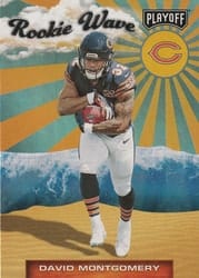 2019 Panini Playoff Rookie Wave David Montgomery #20 card