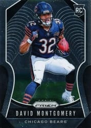 2019 Panini Prizm Base Set David Montgomery #327 card