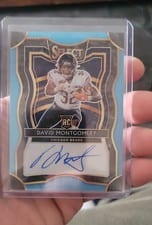 2019 Panini Select Rookie Signature Prizm David Montgomery #RS-7 card