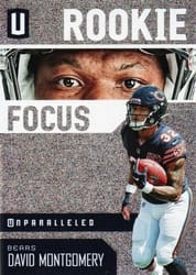 2019 Panini Unparalleled Rookie Focus David Montgomery #RF-DM card