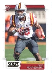 2019 Score Base Set David Montgomery #339 card