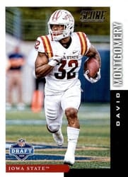 2019 Score NFL Draft 2019 David Montgomery #DFT-21 card