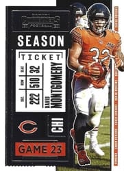 2020 Panini Contenders Base Set David Montgomery #83 card