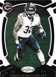 2021 Panini Certified Base Set David Montgomery #65 card