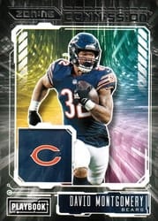 2021 Panini Playbook Zoning Commission David Montgomery #ZC-DMO card
