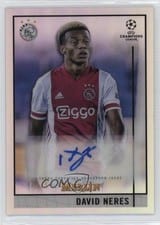 2020 Topps Merlin Chrome UEFA Champions League Autographs David Neres #BCA-DN card
