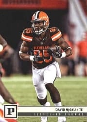 2018 Panini Base Set David Njoku #75 card