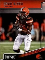 2018 Panini Playoff Base Set David Njoku #48 card