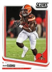 2018 Score Base Set David Njoku #79 card