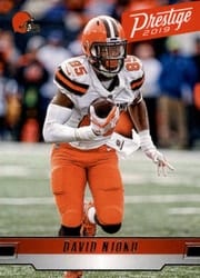 2019 Panini Prestige Base Set David Njoku #115 card