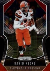 2019 Panini Prizm Base Set David Njoku #87 card