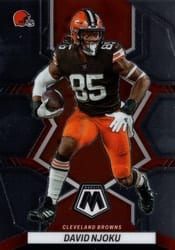 2022 Panini Mosaic Base Set David Njoku #48 card