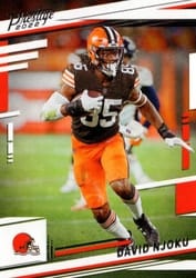 2022 Panini Prestige Base Set David Njoku #67 card