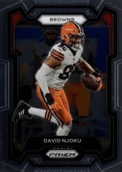 2023 Panini Prizm Base Set David Njoku #70 card