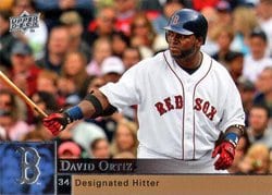 2009 Upper Deck Base Set David Ortiz #41 card