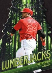 2019 Panini Leather & Lumber Lumberjacks David Ortiz #LJ-2 card