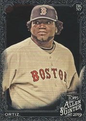 2019 Topps Allen & Ginter X Base Set David Ortiz #132 card