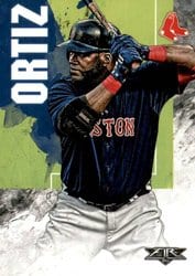2019 Topps Fire Base Set David Ortiz #93 card