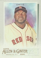 2020 Topps Allen & Ginter Base Set David Ortiz #41 card