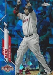 2020 Topps Chrome Update Sapphire Edition Base Set David Ortiz #U-124 card